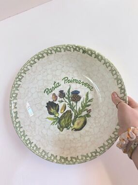Himark Serving Bowl 12 Inch Italy Pasta Primavera Artichoke